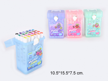 кц_Маркеры арт. YL221812-24 Двусторонние ароматизированные 24 шт. в кор.