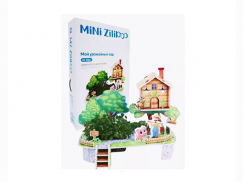 Пазл арт. M-006 "Урожайный сад" 3D построй, посади, вырасти в кор.=