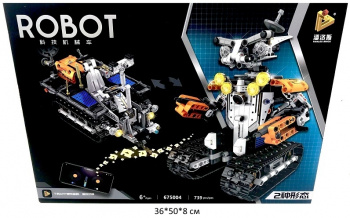 Конструктор арт. 675004 Трансформер-робот 739 дет. на р/у в кор._•~/12 шт./