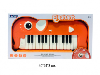 Синтезатор арт. 328-53 "Слон" на батар. в кор.•