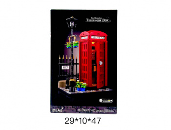 Конструктор арт. 1E-14607 Телефонная будка 1460 дет. в кор._