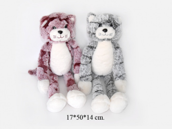 им Кошка арт. 550/90714-5/6 Длинные лапки 50 см 2 цвета в пак.) им Кошка арт. 550/90714-5/6 Длинные лапки 50 см 2 цвета в пак.)