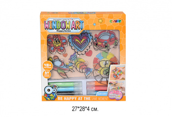 Набор для витражей арт. 9027E "Ассорти" в коробке_/72 шт./