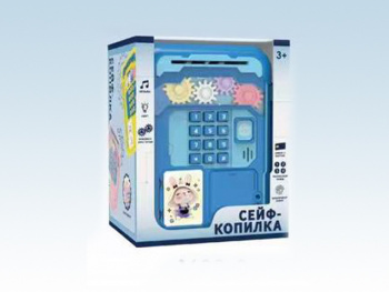 Сейф арт. 1638-3 Копилка Зайка шестеренки в кор.)