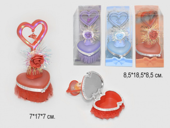 Светильник арт. H7-LW Сердце с розой на шкатулке в кор. Светильник арт. H7-LW Сердце с розой на шкатулке в кор.