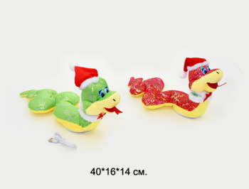 им Змея арт. 12608-805 На бат. ползает, поет русс., USB в пак.