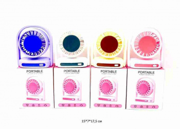 Вентилятор арт. ZB153 Мини настольный цвета микс в кор._/96 шт./