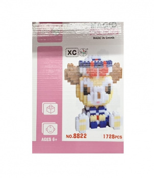 Конструктор арт. 8822-805 Микро Медведь мальчик 1728 дет. в кор.