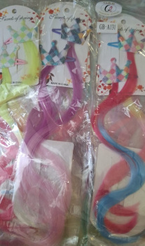 Пряди заколка арт. GB-A131 "Корона" цвета микс 2 шт. в пак.