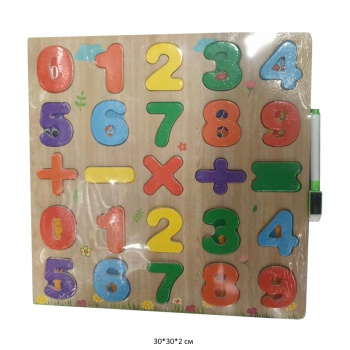 Деревянная игрушка арт. 5588-40 Цифры в пленке)