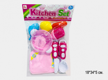 Набор посуды арт. 311-14 С продуктами, плитой в пак.•/192 шт./