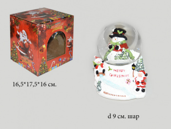 Шар Новогодний арт. 61207-A "Снеговик" в кор. Шар Новогодний арт. 61207-A "Снеговик" в кор.