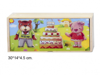 Деревянная игрушка арт. 93-6 Пазл Праздник в кор._ Деревянная игрушка арт. 93-6 Пазл Праздник в кор._