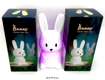 Ночник настольный арт. LJC-154 Зайка меняет цвет с USB в кор._