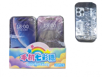 Конфета арт. 290399/340095 Карамель "Смартфон" вкусы микс 15 г 20 шт. в кор.,'*
