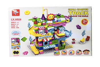 Конструктор арт. LXA924 Город и горка 188 дет. в кор.•/20 шт./