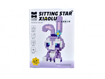 Конструктор арт. 85143 Микро Зайка фиолетовый 450 дет. в кор.= Конструктор арт. 85143 Микро Зайка фиолетовый 450 дет. в кор.=