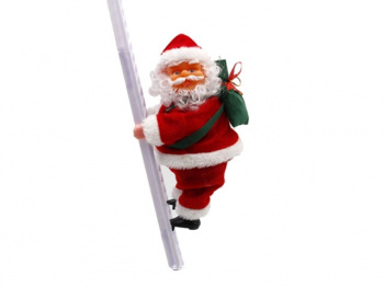 Дед Мороз арт. 0712-601 Поднимается по лестнице на батар. в пак.