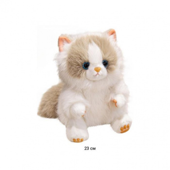 им Кошка арт. 209229 Белая с бежевой мордой резиновые следы ароматизированная 23 см в пак.