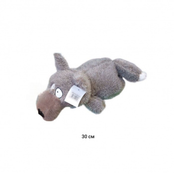 им Волк арт. 789-34-35 Серый лежит 30 см в пак._ им Волк арт. 789-34-35 Серый лежит 30 см в пак._