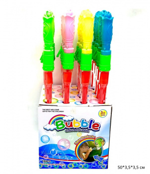 Пузыри мыльные арт. 2710/4605 Цветок с раздвижной палочкой (20 шт.) шоубокс_