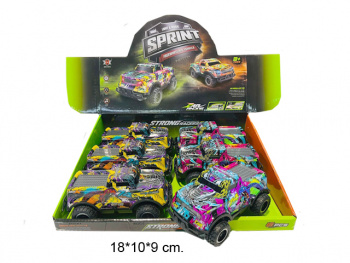 Машина инерц. арт. 111-13A Спорткар свет, звук, цвета микс (6 шт.) шоубокс•