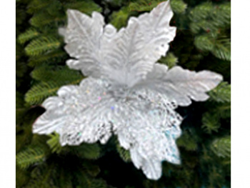 Игрушка арт. LY18364-5-601 Цветок серебряный Набор 10 шт в пак.