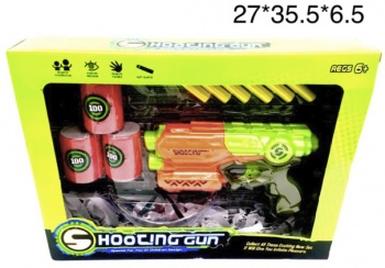 Оружие арт. 826-11 Бластер с мягкими пулями и аксессуарами в кор._/48шт./