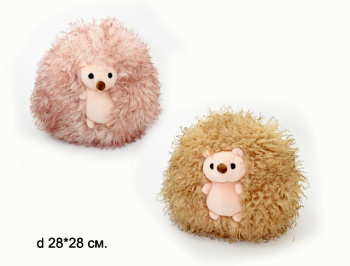 им Ежик арт. 12831/28 Кудрявый цвета микс 28 см в пак.