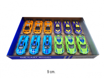 Модель металл. арт. 366A Спорткар (12 шт.) шоубокс=