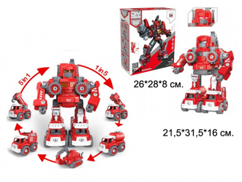 Робот на р/у арт. LM906-BY" Трансформер 5 в 1 в кор. 28*26*8,5