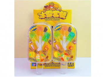 Конфета арт. 794627 Карамель на палочке "Эскимо" 45 г на листе 12 шт. в кор.