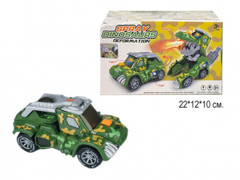 Трансформер арт. HG-884 Военная машина-динозавр на батар. в кор.•/72 шт./