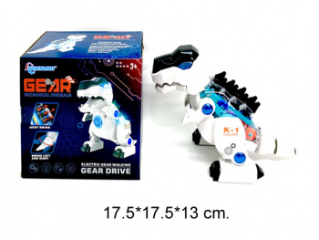 Робот арт. K-1 Дино на бат. ходит, подвижные элементы, свет, звук в кор._=