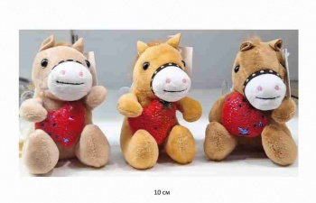 им Лошадь арт. TL277017 С сердцем 10 см цвета микс на присоске 1 шт. в пак. (24 шт.)