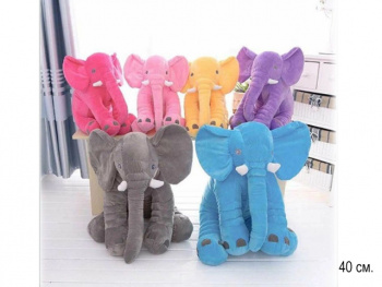 им Слон арт. 088-1-811 Цвета микс сидит 40 см в пак.