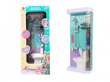 Набор мебели арт. 58806-4 Туалет и душ, на батар, свет, звук в кор.=