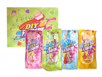 Конфета арт. 100219 Жидкая "Зубная паста с щеткой" вкусы микс 10 г 30 шт. в кор.#'