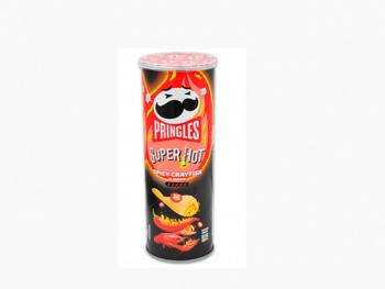 Чипсы арт. 300761 Pringles острый рак 110 г в черной банке , Чипсы арт. 300761 Pringles острый рак 110 г в черной банке ,