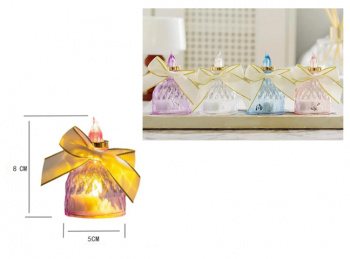 Фонарь Новогодний арт. 690845-502 "Флакон духов" цвета микс свет 8 см (12 шт.) шоубокс