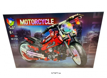 Конструктор арт. 47104 Мотоцикл 470 дет. в кор.• Конструктор арт. 47104 Мотоцикл 470 дет. в кор.•