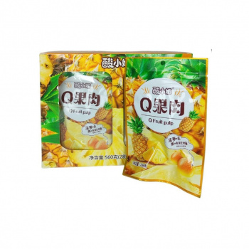 Мармелад арт. 950024/950017-1 Фруктовый Ананас 28 г 20 шт. в кор.# Мармелад арт. 950024/950017-1 Фруктовый Ананас 28 г 20 шт. в кор.#