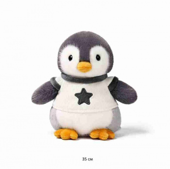 им Пингвин арт. YE241226-1 В кофте со звездой 35 см в пак.) им Пингвин арт. YE241226-1 В кофте со звездой 35 см в пак.)