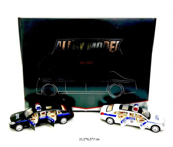 Модель металл. арт. 5509E Седан ДПС (8 шт.) шоубокс_ Модель металл. арт. 5509E Седан ДПС (8 шт.) шоубокс_