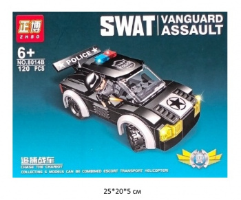 Конструктор арт. 8014B Автомобиль Спецназ 120 дет. в кор.•