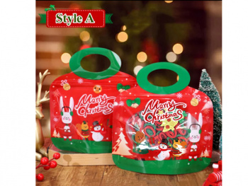 Резинка для волос арт. 019291-709 Новогодний набор красно-зеленый в сумке