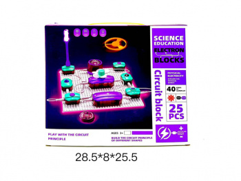 Конструктор арт. 9986A Электронный, "Юный инженер", 25 дет. в кор._