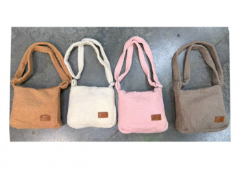 Сумка арт. 209106 Плюшевая цвета микс 1 шт. в пак.