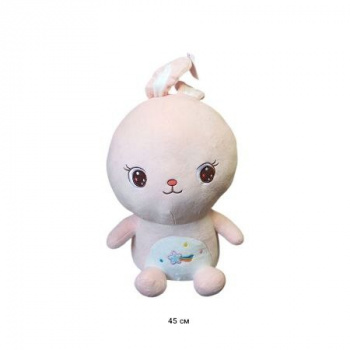 им Зайка арт. 1206-65-P Со звездой на животе 45 см в пак._