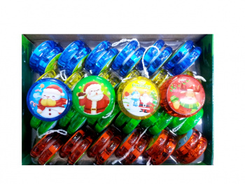 Игрушка Йо-Йо арт. 700 Новогодняя свет. ассорти (24 шт.) в кор.